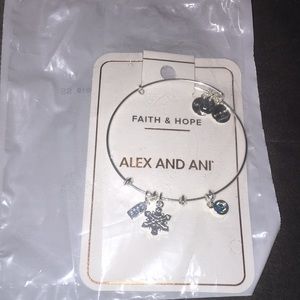 NWT Alex And Ani snowflake silver bracelet!